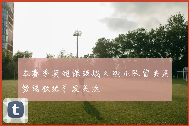 本赛季英超保级战火热几队曾共用努诺教练引发关注