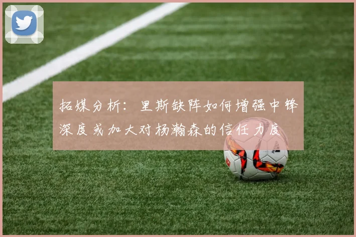 拓媒分析：里斯缺阵如何增强中锋深度或加大对杨瀚森的信任力度